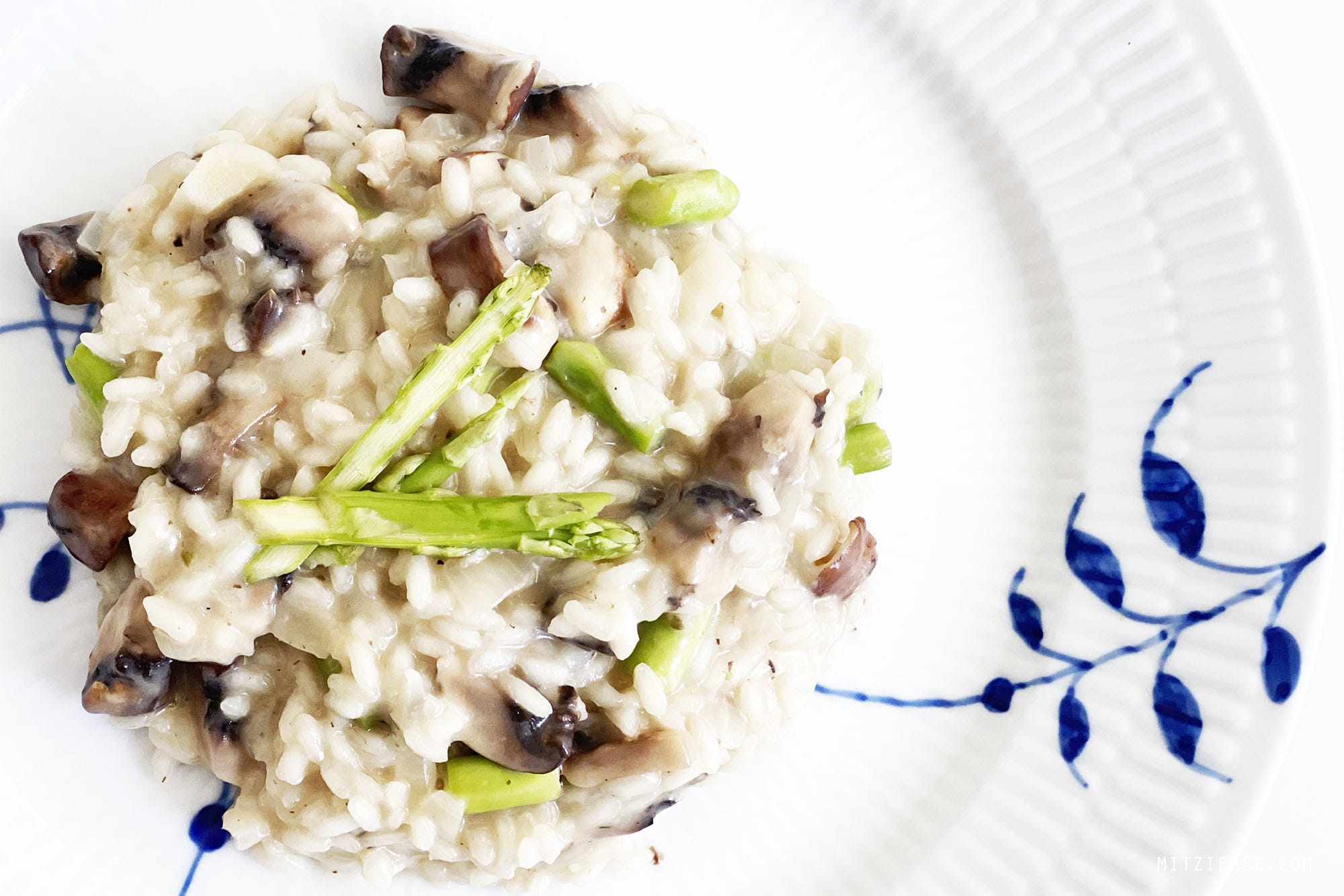 Opskrift: Risotto med Champignon og Asparges