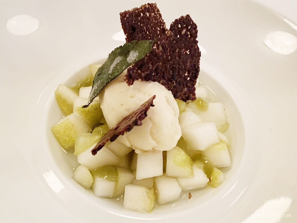 Pæredessert på L'Affable i Paris