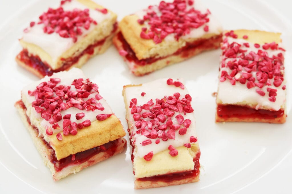 Opskrift: Hindbærsnitter