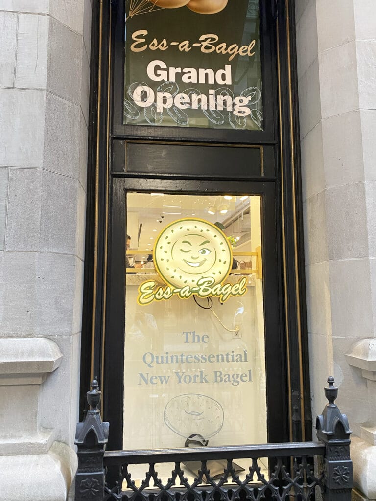 New York: Ess-a-Bagel – Åbningen af den nye FiDi shop