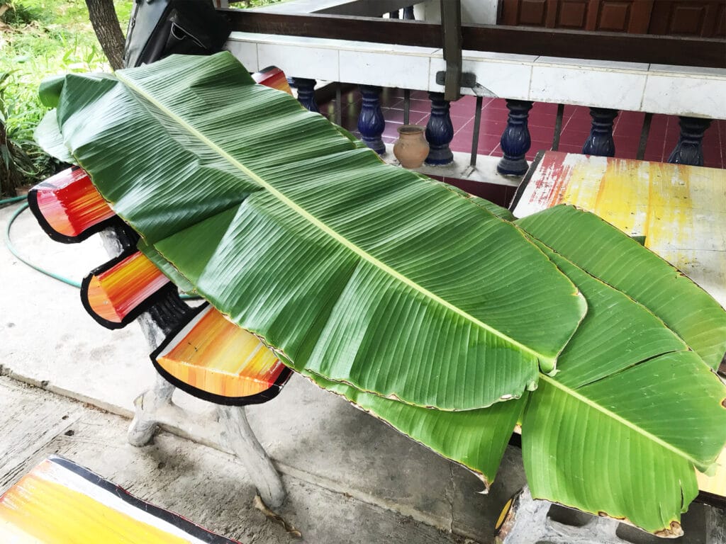 Sådan forbereder du bananblade til madlavning