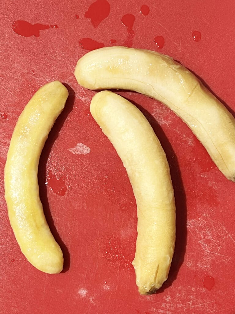 Opskrift: Bananis med peanutbutter, chokolade og vanilje