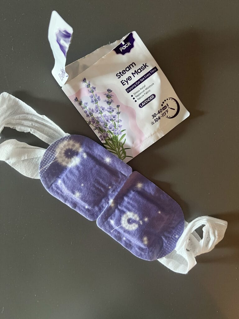 Review: BeHoomi Steam Eye Mask med lavendel