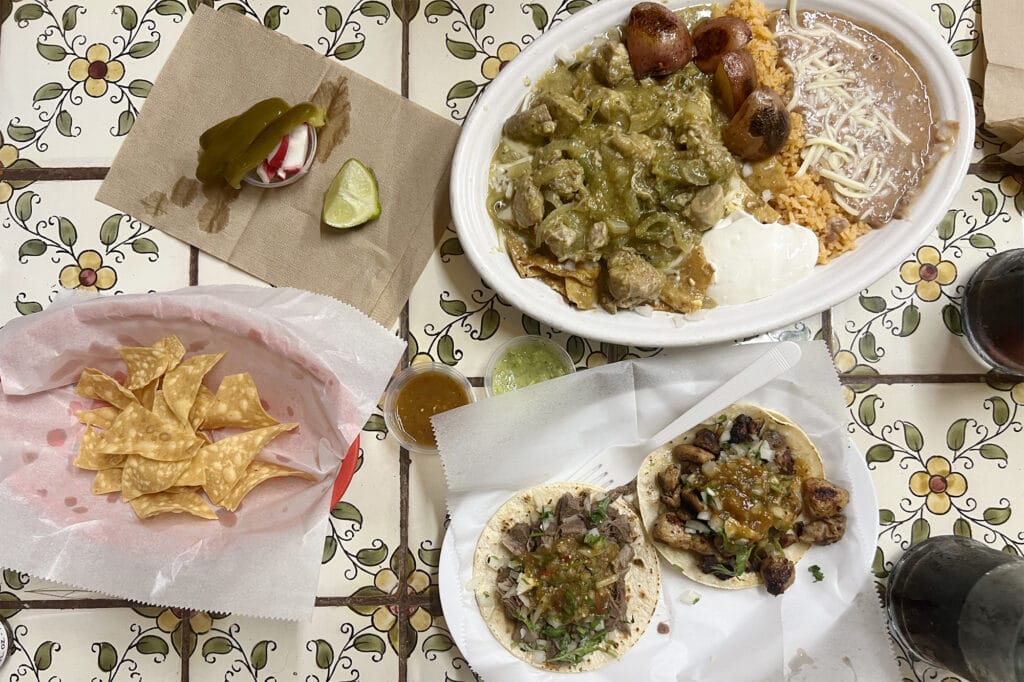 Morgenmad på Taqueria Bahia i San Rafael