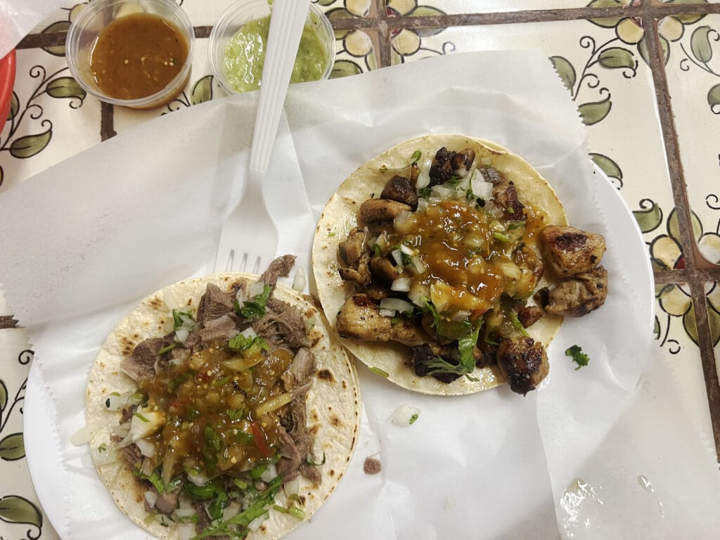 Morgenmad på Taqueria Bahia i San Rafael