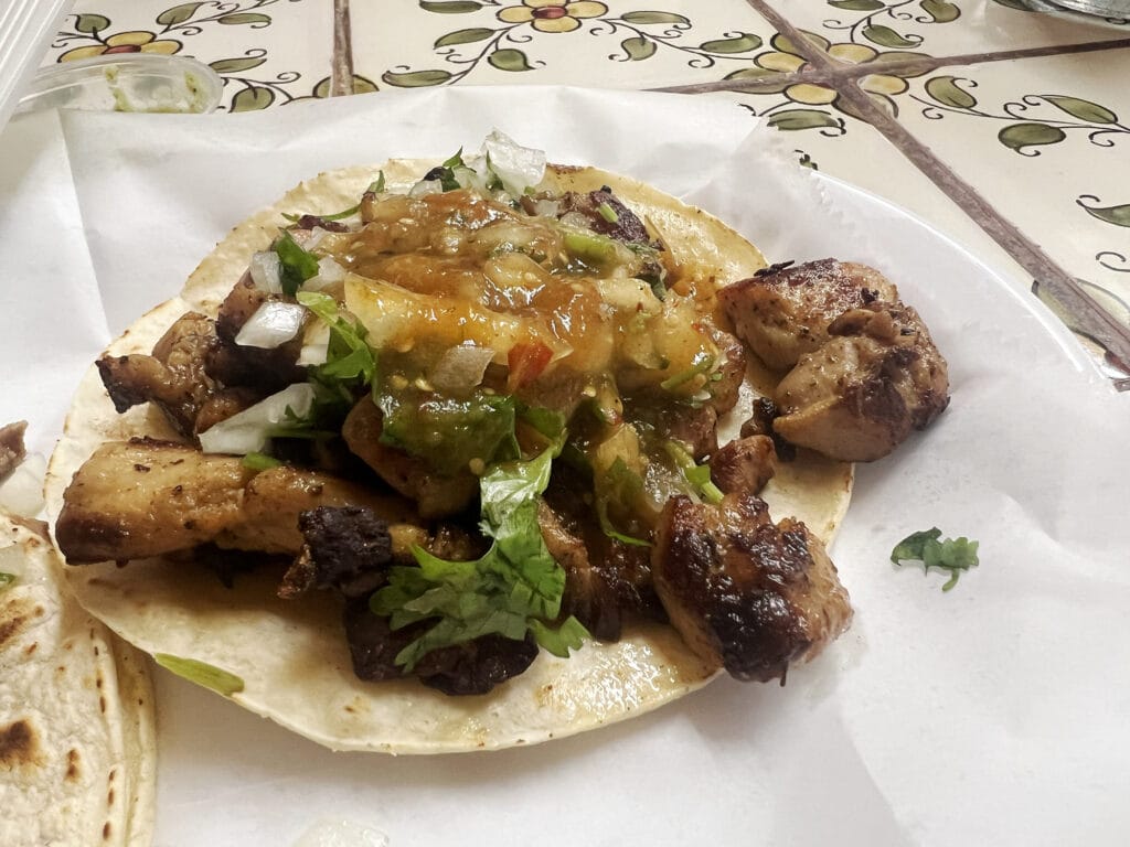 Morgenmad på Taqueria Bahia i San Rafael