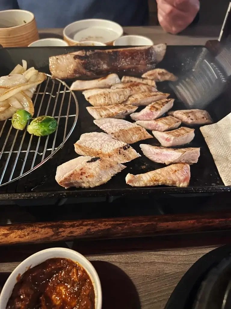 Korean BBQ på Rib No. 7 i New York