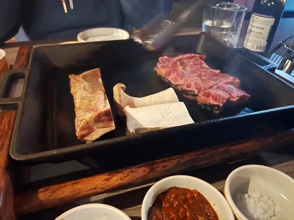 Korean BBQ på Rib No. 7 i New York